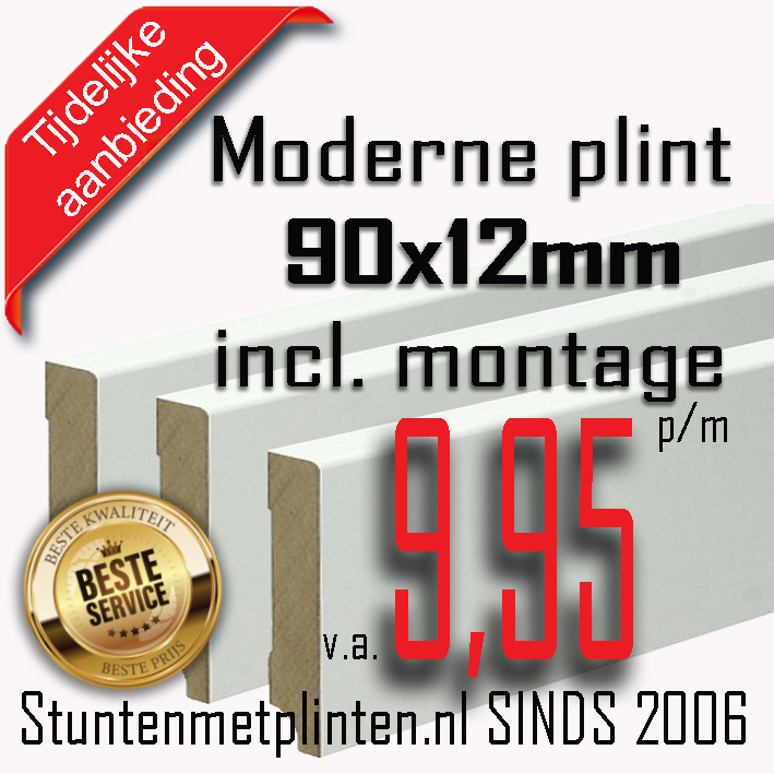 Plinten monteren 10,95