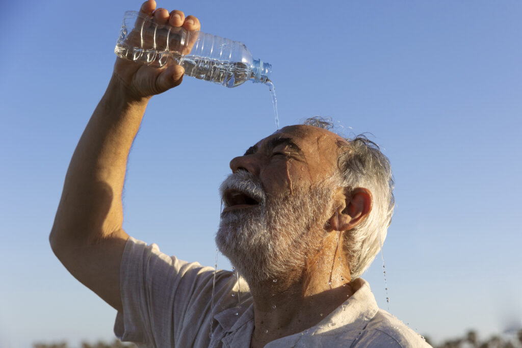 Zomerse  temperaturen plinten plaatsen.