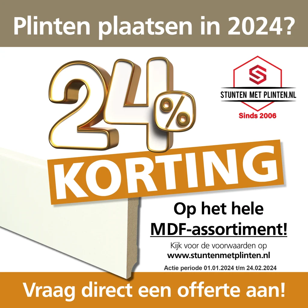 Aanbieding 2024 24% korting stuntenmetplinten